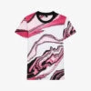 THE KOOPLES Marble-print Short-sleeve Cotton T-shirt -Ted Baker Store R04136818 WHI13 M