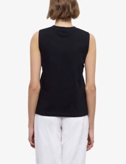 THE KOOPLES Snake-print Logo Cotton T-shirt -Ted Baker Store R04137033 BLA01 ALT03