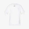 Jean Paul Gaultier Flowers Lace-up Cotton-jersey T-shirt 2 Jean Paul Gaultier Flowers Lace-up Cotton-jersey T-shirt -Ted Baker Store R04137675 WHITE M