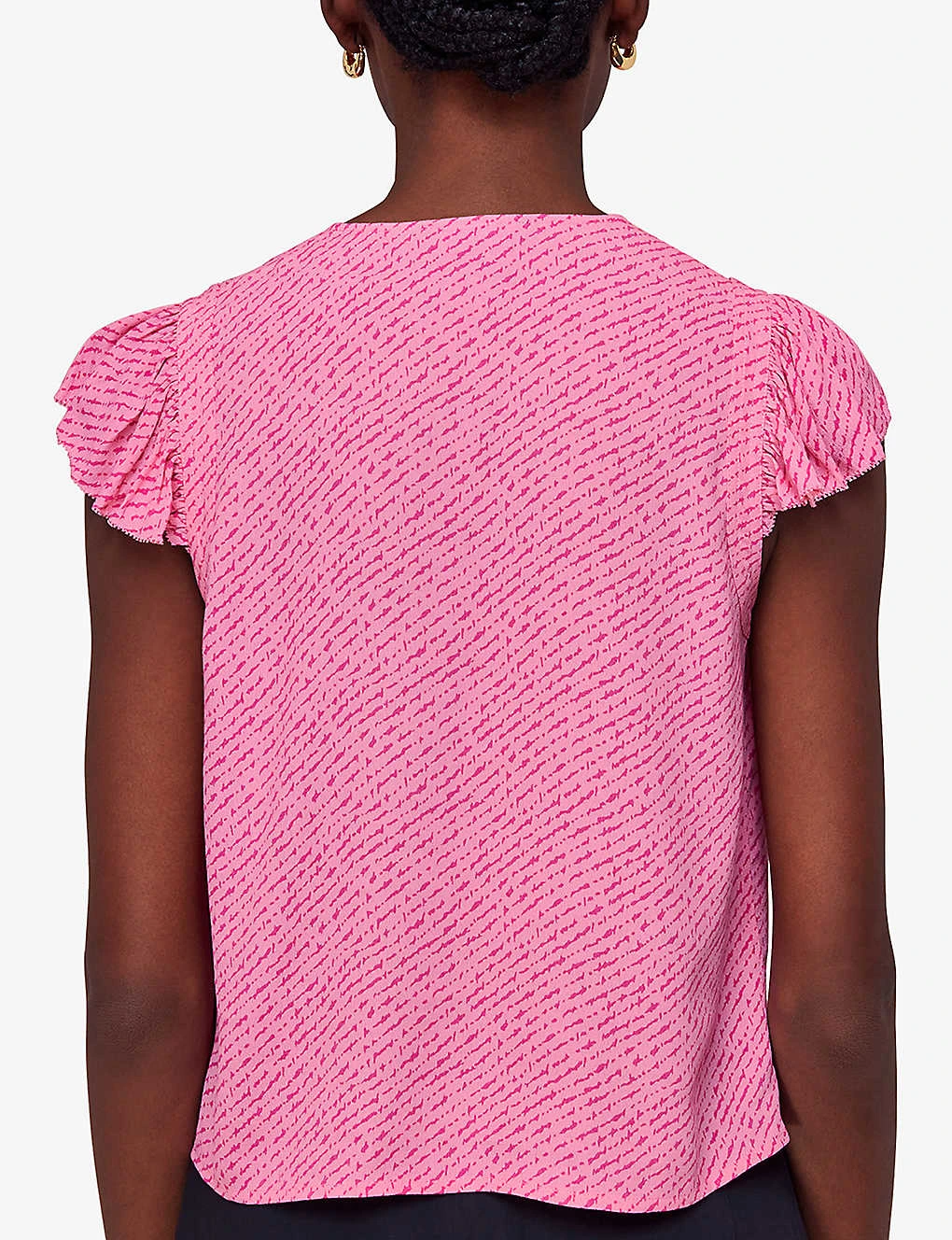 Whistles Graphic-print Ruffled-sleeve Woven Top 6 Whistles Graphic-print Ruffled-sleeve Woven Top - Image 4