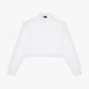 THE KOOPLES Cropped Broderie-anglaise Cotton Shirt -Ted Baker Store R04140769 WHI01 M