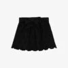 THE KOOPLES Tied-waist Broderie-amglaise Cotton Mini Skirt -Ted Baker Store R04140776 BLA01 M