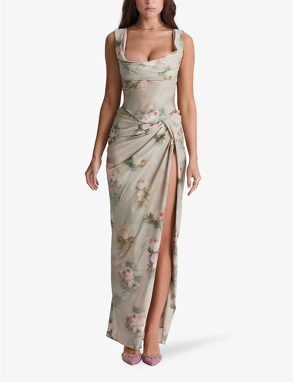 Vesper Floral-print Stretch-woven Maxi Skirt 4 Vesper Floral-print Stretch-woven Maxi Skirt - Image 2