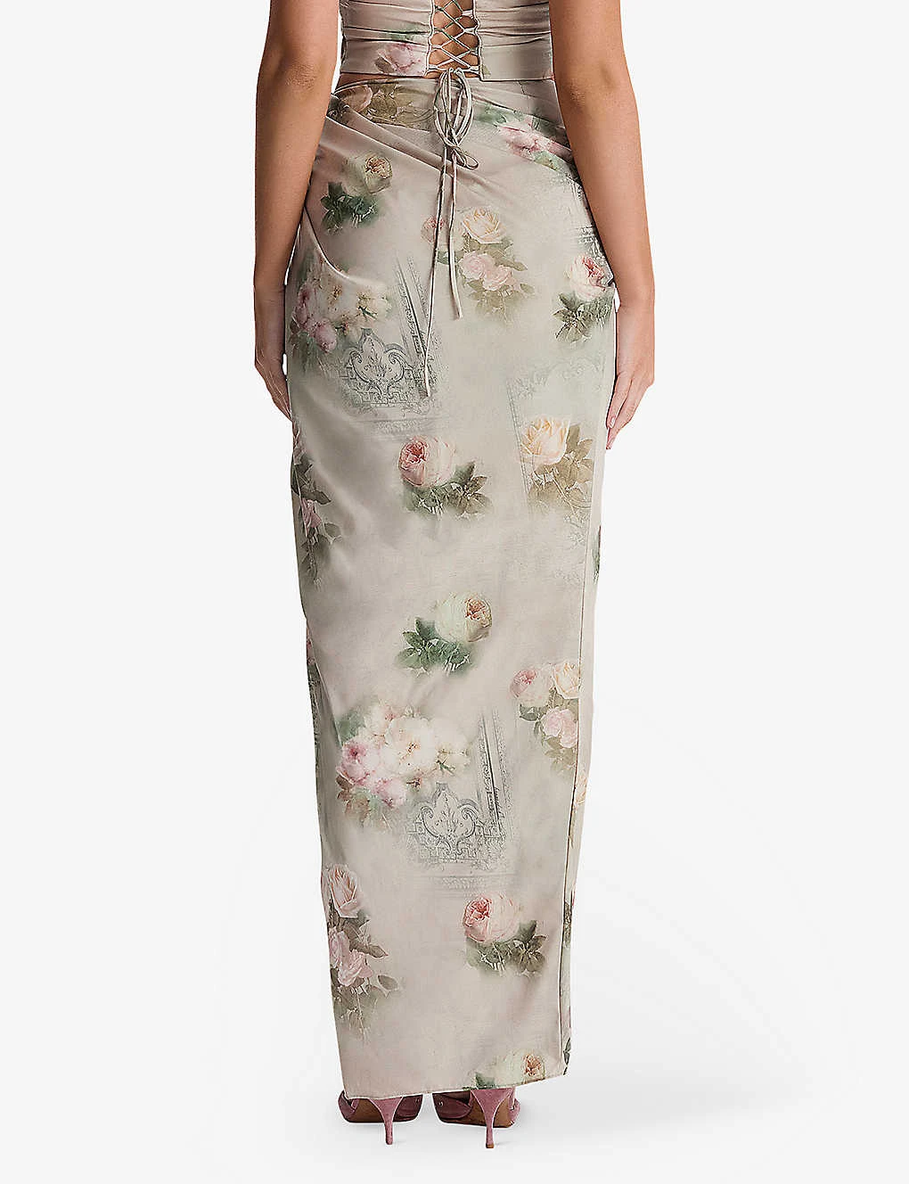 Vesper Floral-print Stretch-woven Maxi Skirt 6 Vesper Floral-print Stretch-woven Maxi Skirt - Image 4