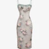 Venus Floral-print Satin Midi Dress 1 Venus Floral-print Satin Midi Dress -Ted Baker Store R04141851 VINTAGEFLORAL M