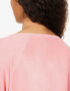Beyond Yoga Round-neck Stretch-woven Top -Ted Baker Store R04143880 SUNKISSEDCORALHEATHER ALT04