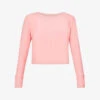 Beyond Yoga Round-neck Stretch-woven Top -Ted Baker Store R04143880 SUNKISSEDCORALHEATHER M