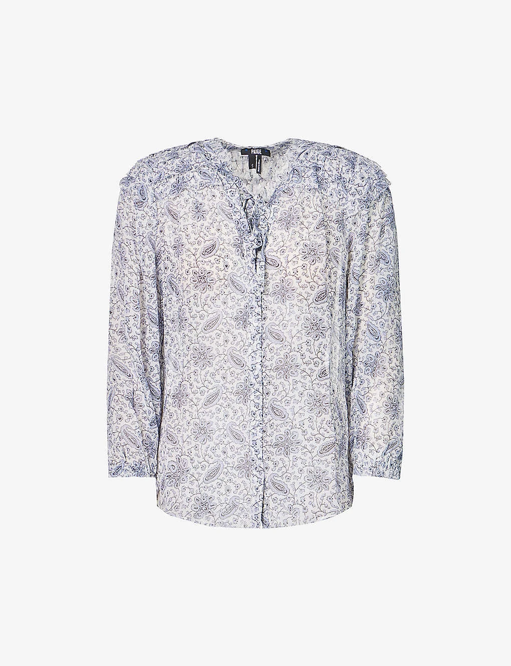 Paige Margret Floral-pattern Silk Blouse 3 Paige Margret Floral-pattern Silk Blouse