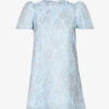 I’ll Get You, My Pretty Metallic-jacquard Mini Dress -Ted Baker Store R04144931 BLUE M