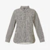 ANINE BING Sloan Logo-embroidered Cotton Shirt 2 ANINE BING Sloan Logo-embroidered Cotton Shirt -Ted Baker Store R04146340 STRIPE M