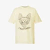 ANINE BING Eagle Graphic-print Organic-cotton T-shirt -Ted Baker Store R04146342 OFFWHITE M