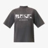 ANINE BING Painted Muse Graphic-print Organic-cotton T-shirt 1 ANINE BING Painted Muse Graphic-print Organic-cotton T-shirt -Ted Baker Store R04146352 WASHEDBLACK M