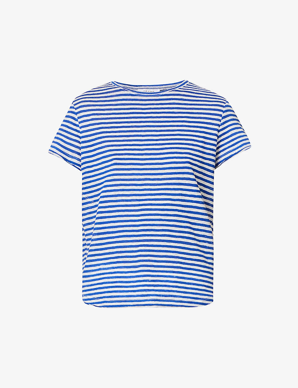 FRAME Easy True Striped Organic-linen Top 3 FRAME Easy True Striped Organic-linen Top