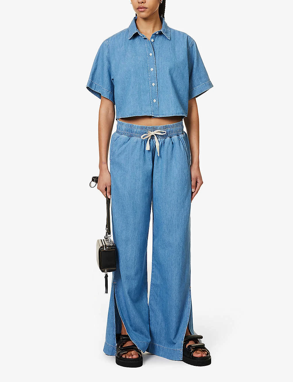 FRAME Faded-wash Boxy-fit Cotton And Linen-blend Shirt 4 FRAME Faded-wash Boxy-fit Cotton And Linen-blend Shirt - Image 2