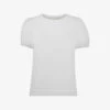 Whistles Puff-sleeved Keyhole Cotton-jersey T-shirt -Ted Baker Store R04146881 WHITE M
