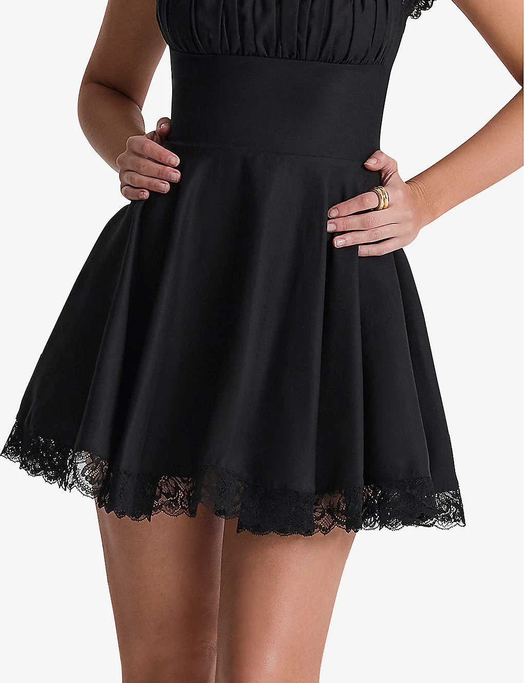 Kaia Square-neck A-line Woven Mini Dress 7 Kaia Square-neck A-line Woven Mini Dress - Image 5
