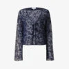 Mel Floral-pattern Woven Blouse -Ted Baker Store R04147071 NAVY M