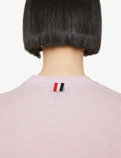 Car-appliquéd Short-sleeved Cotton T-shirt -Ted Baker Store R04147509 LTPINK ALT05