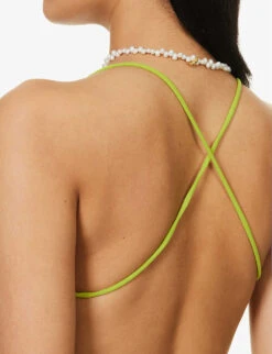 Leopard-print Cowl-neck Mesh Maxi Dress -Ted Baker Store R04148247 LIME ALT03