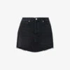 AGOLDE Parker High-rise Organic-denim Mini Skirt -Ted Baker Store R04148480 BEGULEWASHEDBLACK M