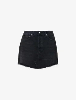 AGOLDE Parker High-rise Organic-denim Mini Skirt