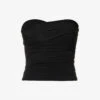 The Liu Ruched Stretch-woven Top -Ted Baker Store R04148532 BLACK M