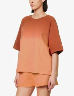 Canyon Jacquelyn Gradient-pattern Organic-cotton T-shirt -Ted Baker Store R04148925 TIEDYE ALT02