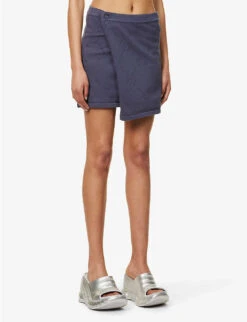 Daily Paper Repatty Logo-embroidered Cotton-blend Knitted Mini Skirt -Ted Baker Store R04148968 IRONGREY ALT02