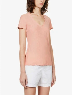 JAMES PERSE V-neck Regular-fit Cotton-jersey T-shirt -Ted Baker Store R04149004 SPRITZ ALT02