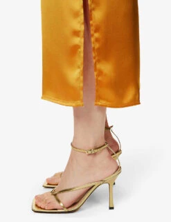 Ava Cut-out Satin Maxi Dress -Ted Baker Store R04149643 TANGERINE ALT05