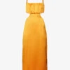 Ava Cut-out Satin Maxi Dress -Ted Baker Store R04149643 TANGERINE M