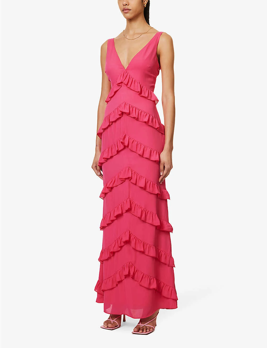 Piper Ruffled Crepe Maxi Dress 5 Piper Ruffled Crepe Maxi Dress - Image 3