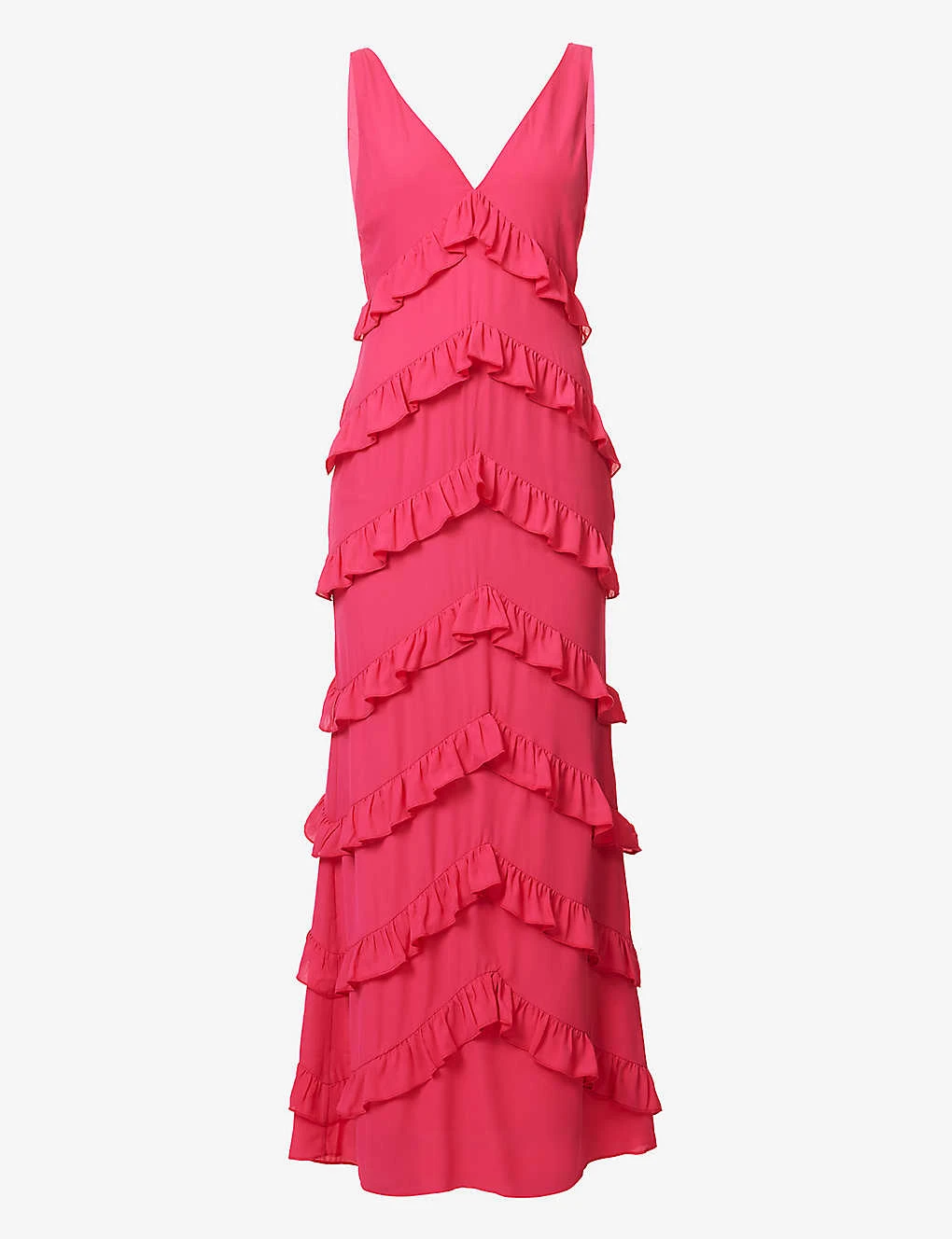 Piper Ruffled Crepe Maxi Dress 3 Piper Ruffled Crepe Maxi Dress