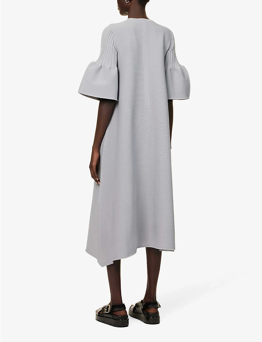 Pottery Textured-knit Recycled-polyester Knitted Midi Dress 6 Pottery Textured-knit Recycled-polyester Knitted Midi Dress - Image 4