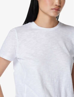 Sweaty Betty Refresh Relaxed-fit Organic-cotton T-shirt -Ted Baker Store R04150482 WHITE ALT04
