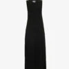 Weekend Max Mara Robinia Round-neck Sleeveless Knitted Midi Dress -Ted Baker Store R04151212 BLACK M
