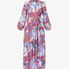 Weekend Max Mara Oblio Floral-print Woven Maxi Dress -Ted Baker Store R04151231 CYCLAMEN M