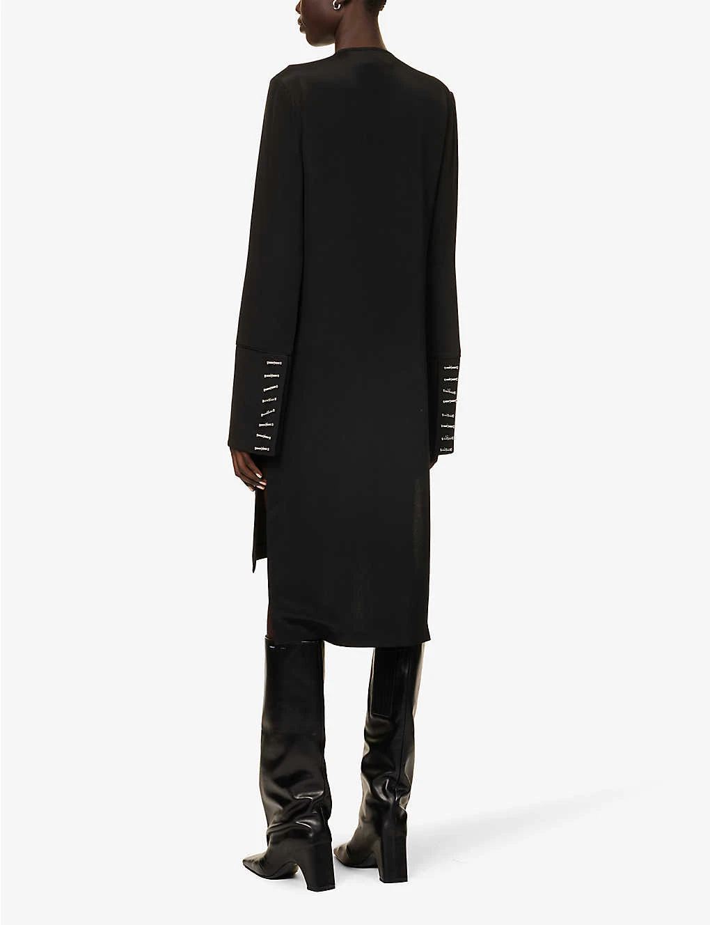 Saint Mary Round-neck Silk Midi Dress 6 Saint Mary Round-neck Silk Midi Dress - Image 4