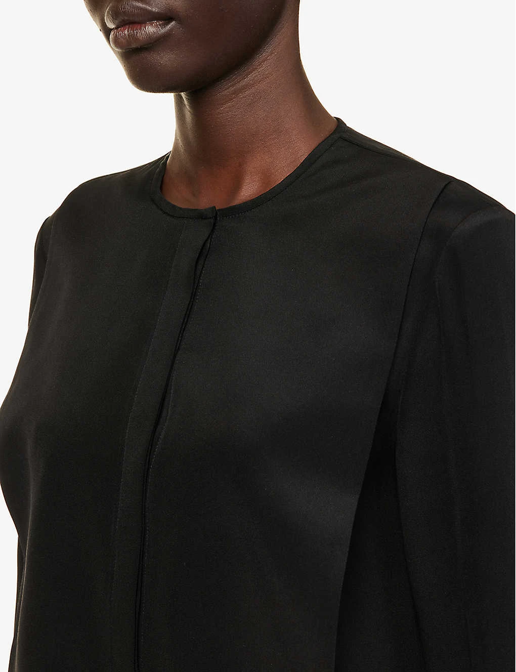 Saint Mary Round-neck Silk Midi Dress 8 Saint Mary Round-neck Silk Midi Dress - Image 6