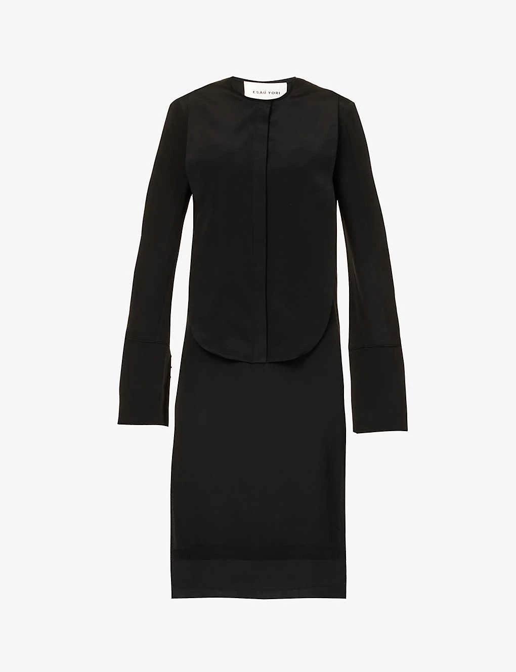 Saint Mary Round-neck Silk Midi Dress 3 Saint Mary Round-neck Silk Midi Dress