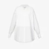 Smoking Pleated-panel Relaxed-fit Cotton Shirt 2 Smoking Pleated-panel Relaxed-fit Cotton Shirt -Ted Baker Store R04151424 WHITE M