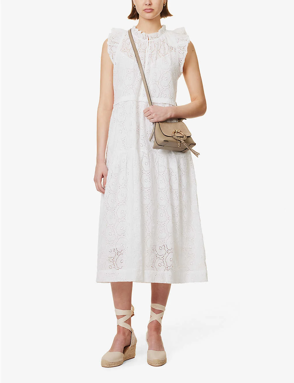 ME AND EM Broderie Cotton Maxi Dress 4 ME AND EM Broderie Cotton Maxi Dress - Image 2