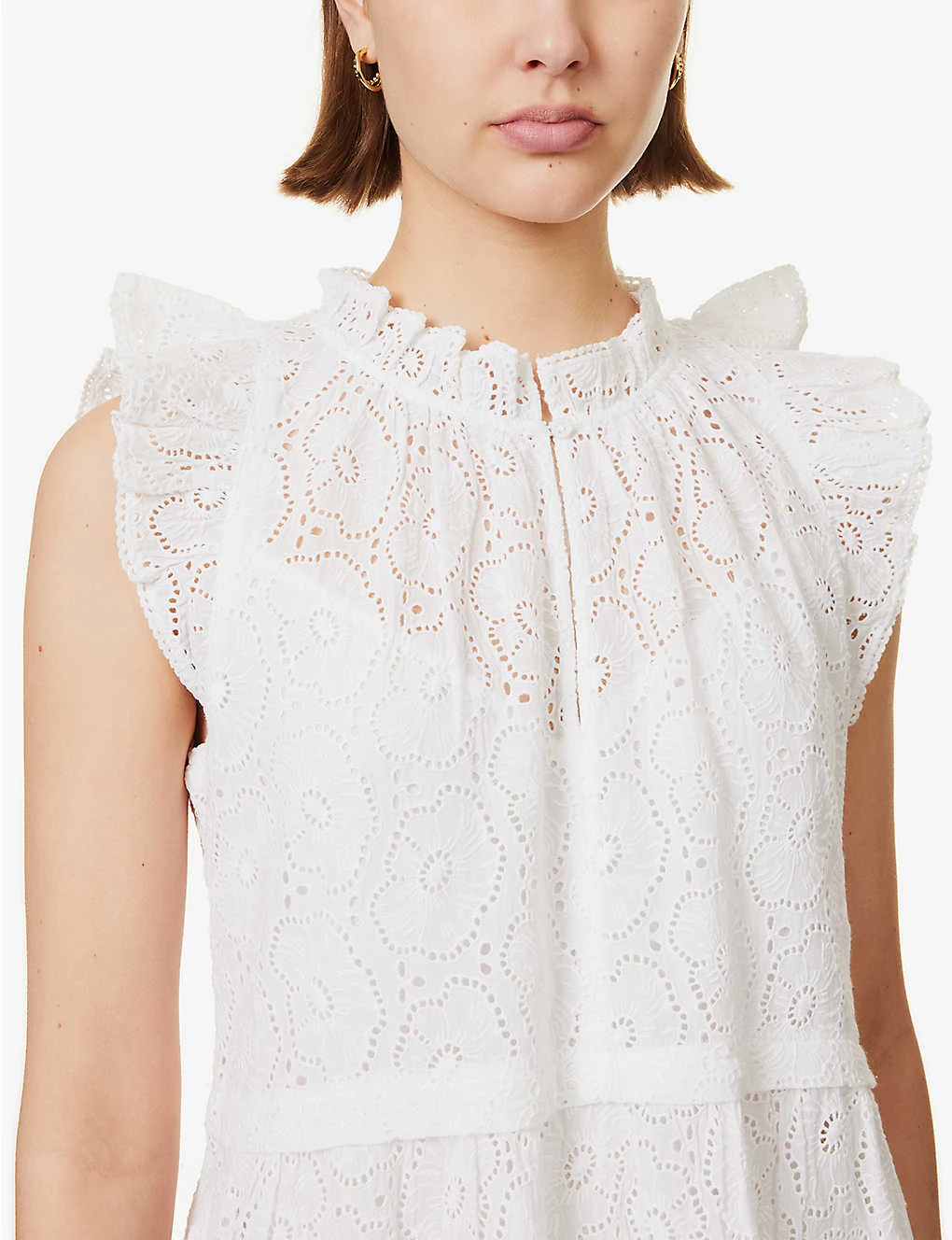 ME AND EM Broderie Cotton Maxi Dress 7 ME AND EM Broderie Cotton Maxi Dress - Image 5