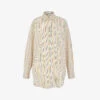 Faria Striped Oversized Organic-cotton Shirt -Ted Baker Store R04151533 YELLOWSTRIPE M