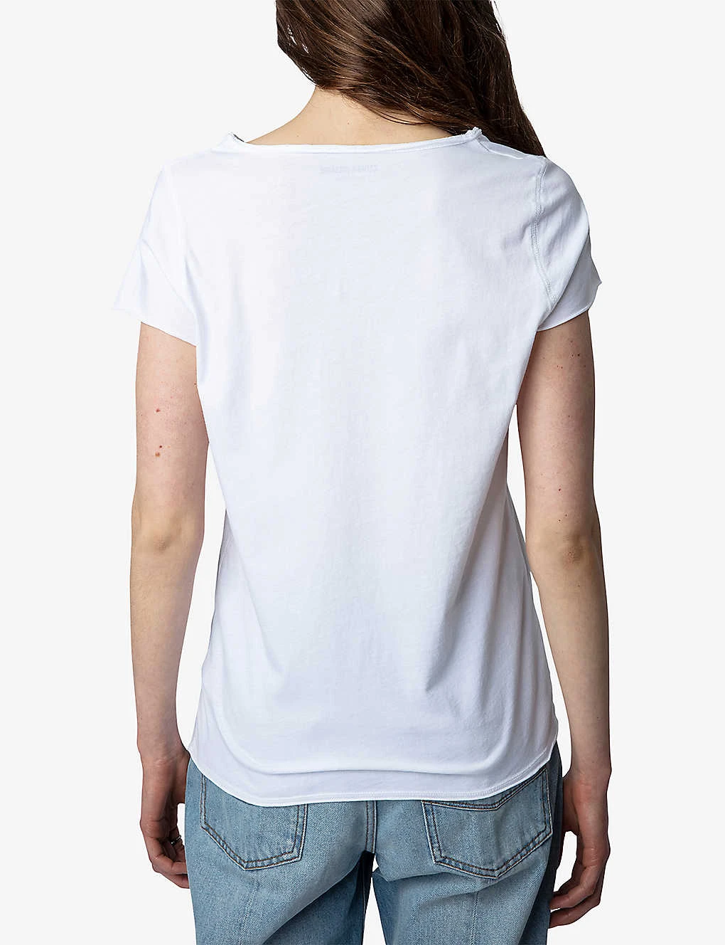 Zadig & Voltaire Henley Text-print Organic-cotton T-shirt 6 Zadig & Voltaire Henley Text-print Organic-cotton T-shirt - Image 4