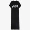 Zadig & Voltaire Zaid Amour Cotton T-shirt Dress 2 Zadig & Voltaire Zaid Amour Cotton T-shirt Dress -Ted Baker Store R04151994 NOIR M