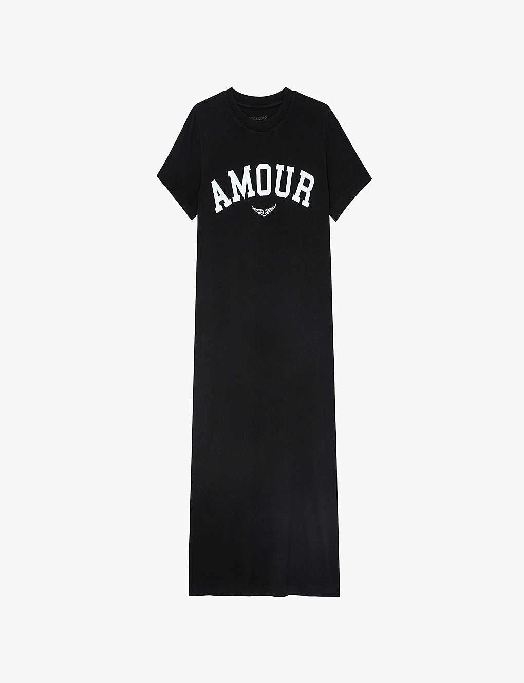 Zadig & Voltaire Zaid Amour Cotton T-shirt Dress 3 Zadig & Voltaire Zaid Amour Cotton T-shirt Dress