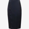 THEORY Mid-rise Split-hem Satin Midi Skirt 2 THEORY Mid-rise Split-hem Satin Midi Skirt -Ted Baker Store R04152409 DEEPNAVY M