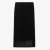 THEORY Textured Mid-rise Cotton Knitted Midi Skirt -Ted Baker Store R04152412 BLACK M