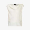 THEORY Cowl-neck Sleeveless Satin Top 2 THEORY Cowl-neck Sleeveless Satin Top -Ted Baker Store R04152424 RICE M